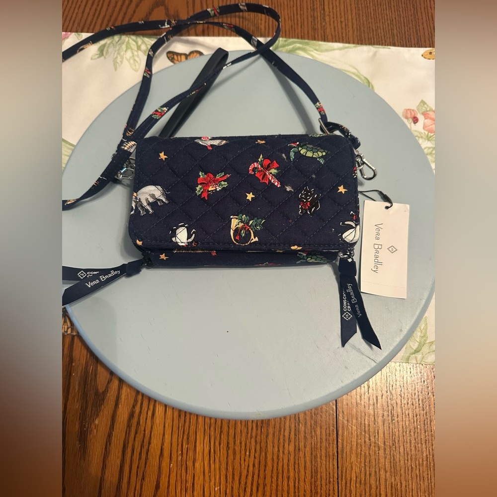 Vera Bradley Blue Floral Crossbody Bag